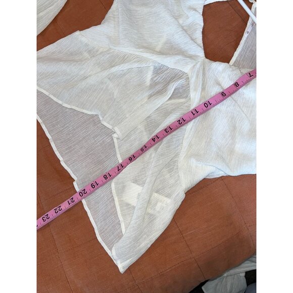 Free People Women's Frenchnilla Solid Long Sleeve Daia Blouse Top Size LS - Picture 8 of 10